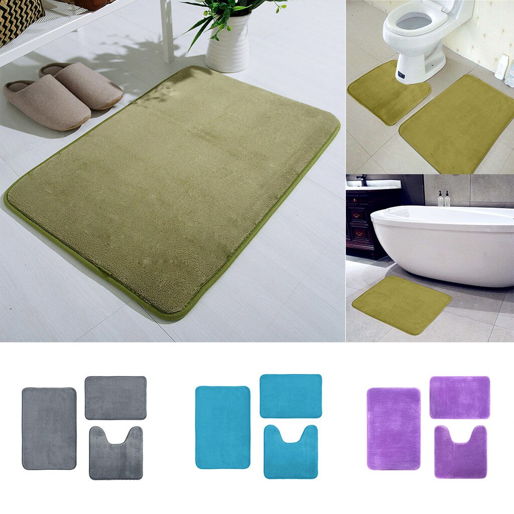 3pcs Badkamer Badmat Set Wc Tapijten Antislip Vis Schaal Badkamer Keuken Tapijt Deurmatten Decor Tapijt Vloer matten Badmat