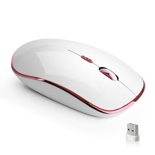 JOYACCESS Wireless Mouse Computer Thin Mouse 2400DPI Silent Mause Ergonomic Mouse 2.4Ghz USB Optical Mice for Laptop PC Desktop