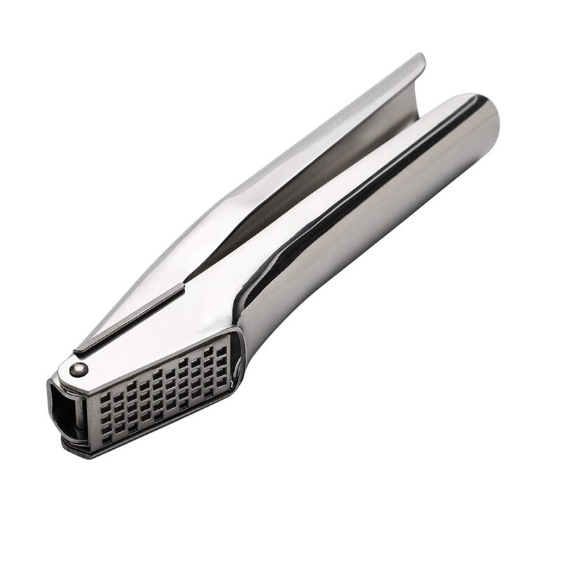 Garlic Press, 304 Stainless Steel Garlic Crusher, Rust Proof, Heavy Duty Garlic Mincer With Square Hole, Kitchen Tools: Default Title