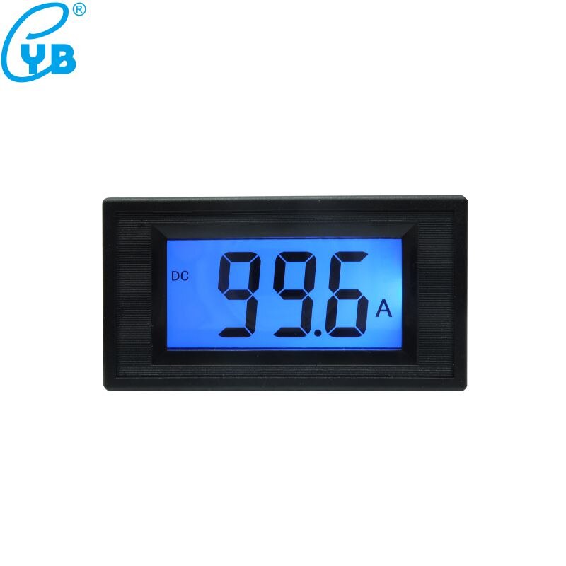 LCD Digital DC Current Meter DC 100A Ammeter Amp Panel Meter DC Ampere Meter Current Tester Indicator DC Amperemetre 76*39.5mm