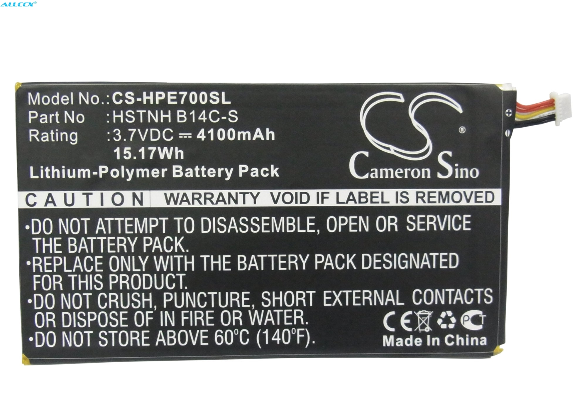 Cameron Sino 4100mAh Battery for HP Slate 7 1800 Tablet, Slate 7 3G, Slate 7 Voice Tab, Slate 7 Voice Tab Dual Sim,Tablet 7 1800