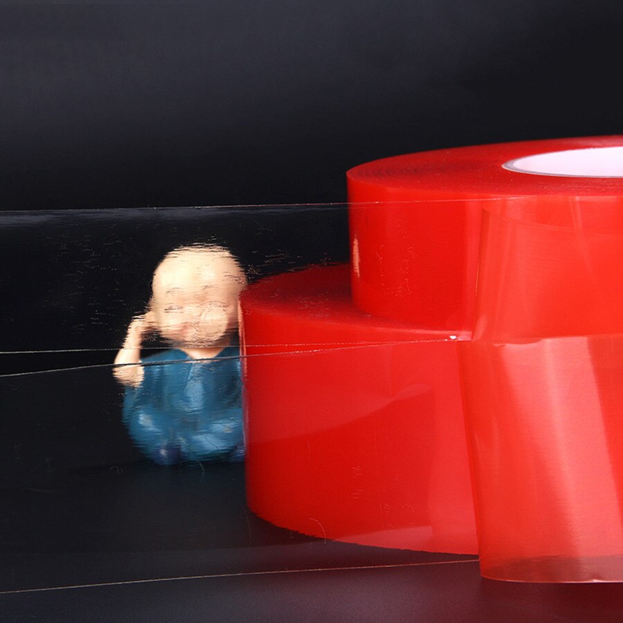 Sterke Pet Telefoon Reparatie Tape Dubbelzijdige Tape Geen Spoor Voor Mobiele Telefoon Tablet Lcd Touch Screen Rood Film Clear sticker