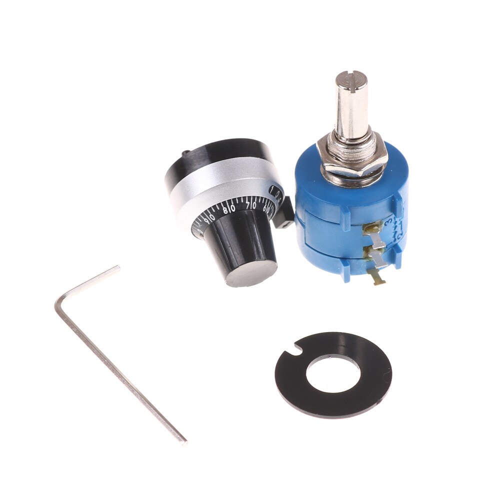 1 stk plastikblå 3590s-2-102l 1k modstand ohm roterende ledning præcisionspotentiometer