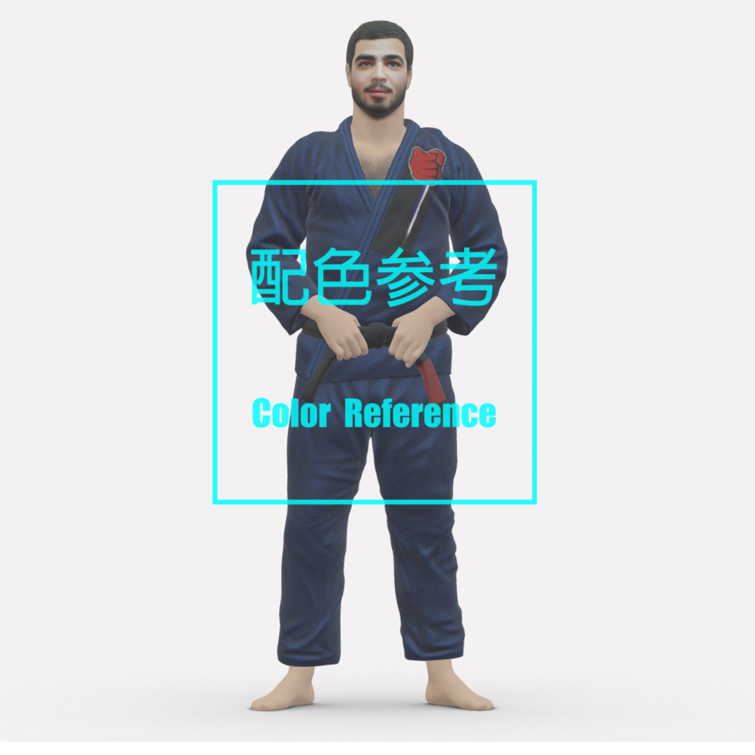 1/64 1/43 figurina modello in scala resina maschio judo giocatore miniatura non colorate Diorama dipinto a mano L123