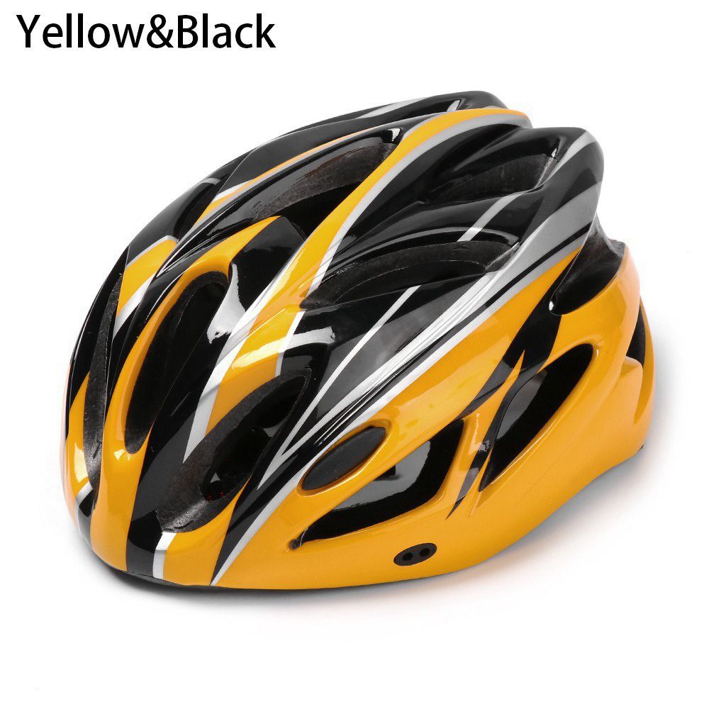 Ultralight Men/Women Cycling Road Bike MTB Helmet Windproof Helmet Mountain Road Bike Helmet Bicycle Outdoor Accessories: Yellow-Black