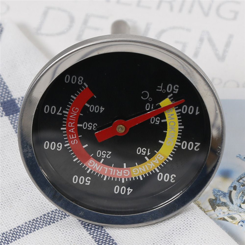 Outdoor Barbecue Thermometers Wijzerplaat Display BBQ Grill Temp Gauge Vlees Temperatuur Meter Keuken Huishoudelijke Thermometers