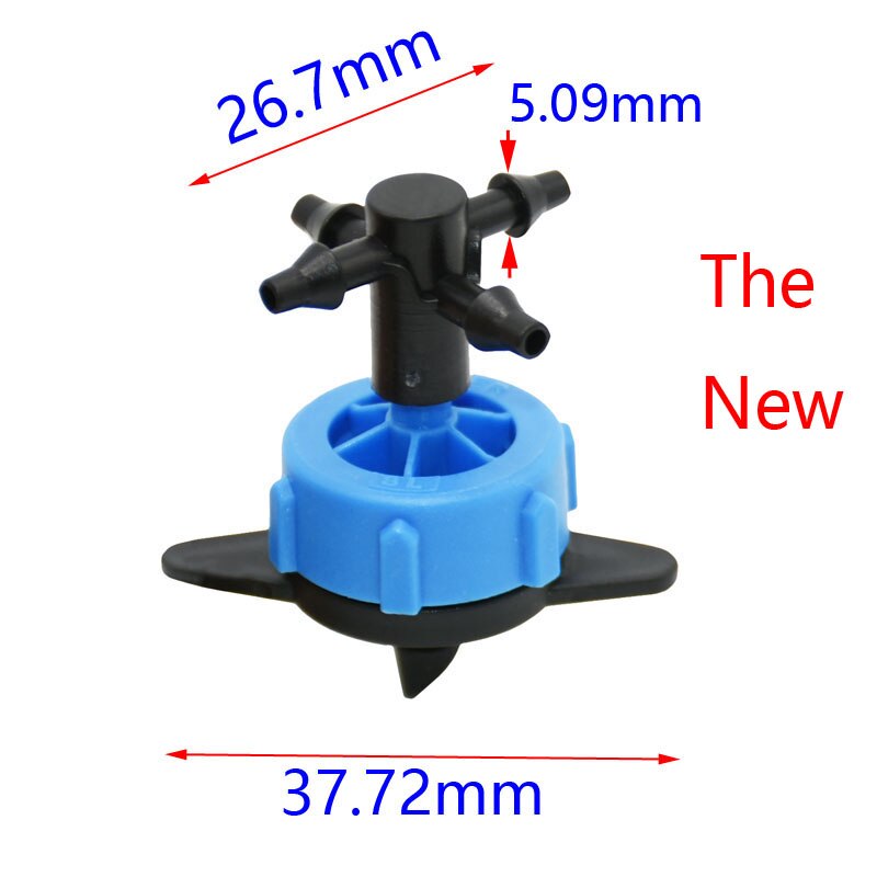 8L Dripper water splitter 4-way Cross arrow dropper water debit drip irrigation Pressure Compensating Emitter 10PCS: Default Title