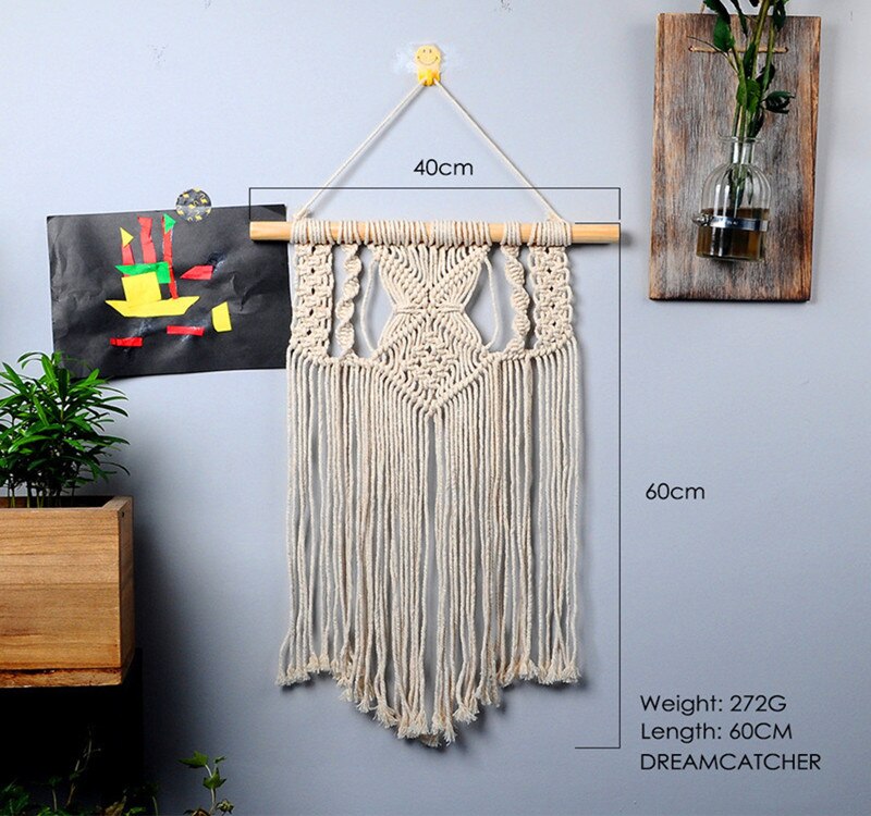 Stor macrame gobeläng macrame vägghängande bondgård dekor makrame rum dekoration gobeläng vägg för kvinnor: Typ 9
