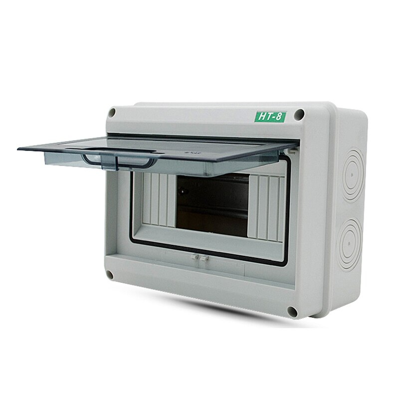 Ht Waterdichte Serie Huishoudelijke Verlichting Elektrische Verdeelkast Mcb Waterdichte Junction Draad Doos Abs 5/8/12/15/18/24 Manieren