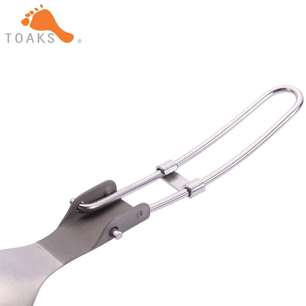Toaks Titanium Folding Vork Lepel Servies Multifunctionele Ultralight Outdoor Camping Picknick Titanium Servies 18G
