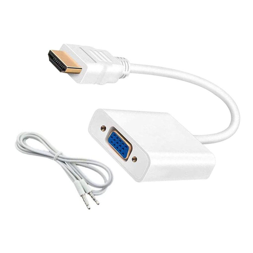 HDMI Male to VGA Famale Converter Adapter HDMI to VGA Cable Converter Digital Analog HD 1080P for PC Laptop Tablet