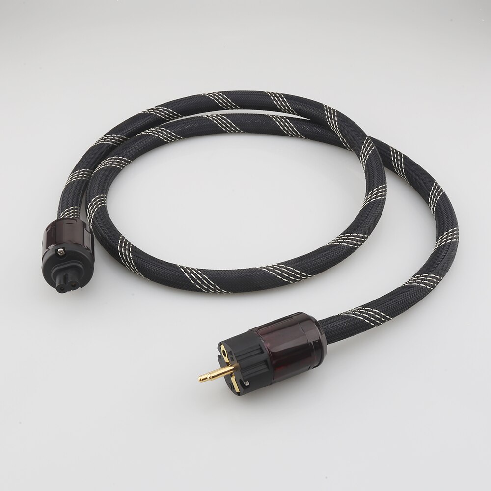 HI-End Pure copper US Power Cord Cable Audiophile Power Cord CableUS Plug With Figure 8 IEC C7 IEC Power Cable HIFI