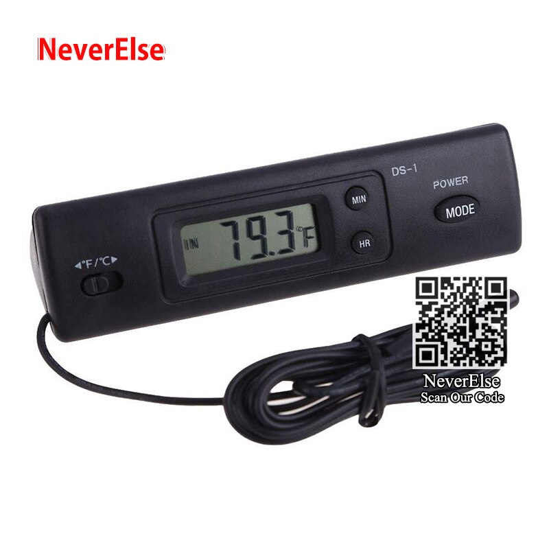 Lcd digitalt akvarium termometer sensor ur display akvarium vand temperatur måle reporter viser celsius og farenheit: Default Title