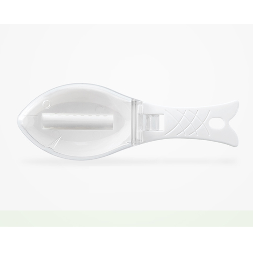 Fish Skin Brush Fish Scales Graters Scraper Fish Seafood Peeler Brush Graters Fast Remove Knife Cleaning Peeler Tools With Lid: white