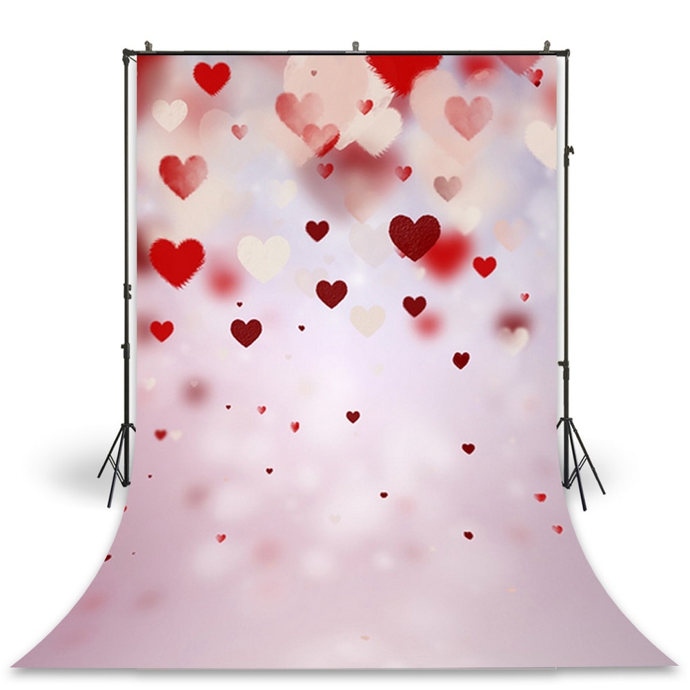 HUAYI Photography Backdrop Newborns Baby Child Photo Booth Background Valentine Love Studio Birthday Photo Backdrop D-4908