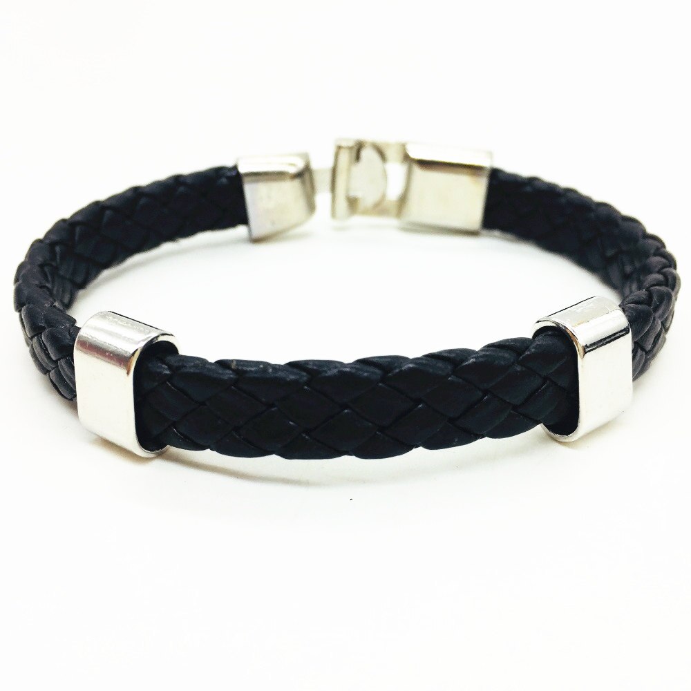 Nero Design Vintage Fashion Braccialetto Del Polsino Retro Brown Corda Intrecciata Braccialetti di Cuoio Uomini Accessori Dei Monili Delle Donne