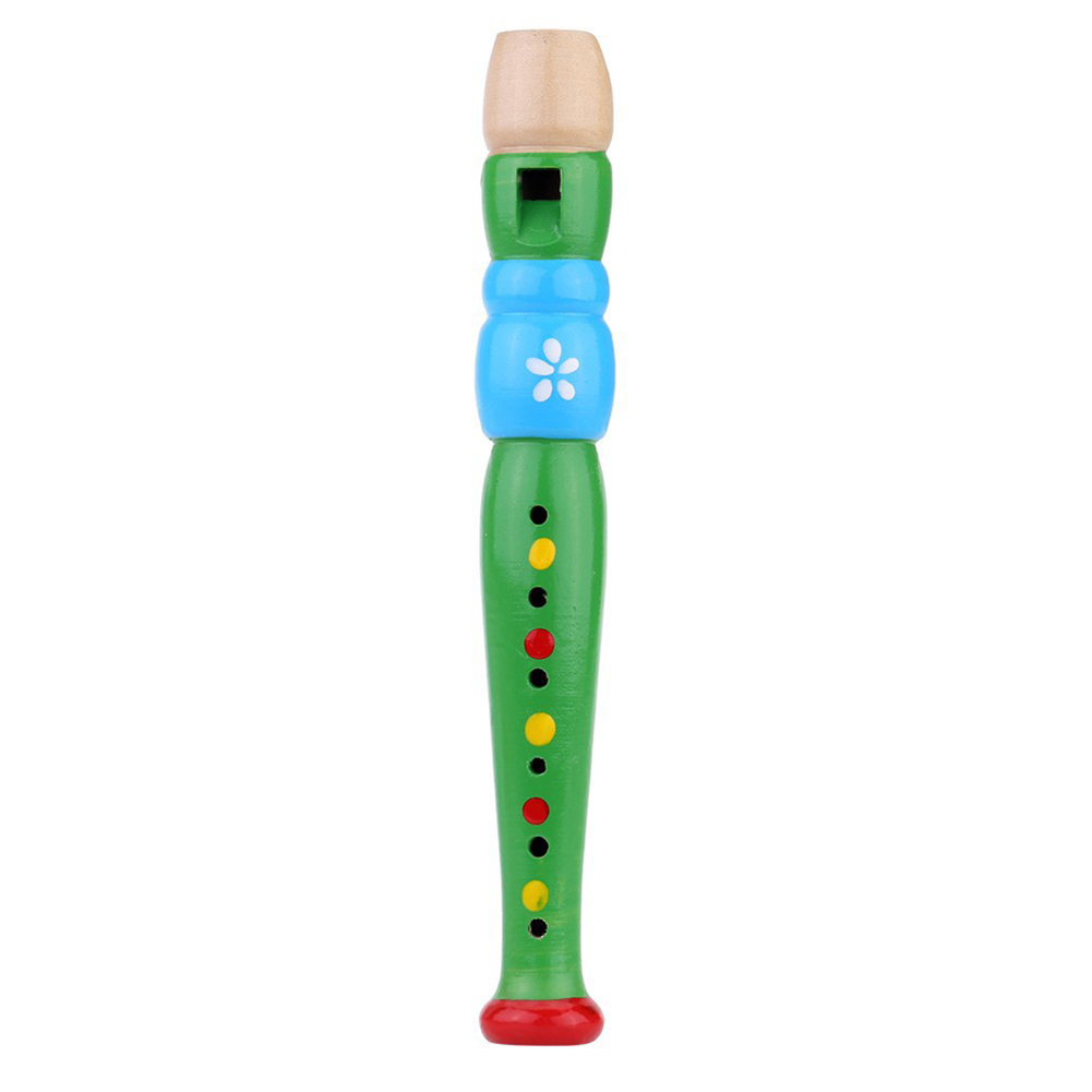 Colorful Wooden Clarinet Piccolo Children Musical Instrument Educational Toy