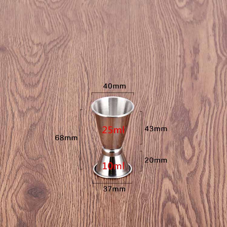 3 Size Rvs Bar Jigger Cocktail Barman Drinken Mengen Meten Liquor Bar Party Favor 3 stks/partij DEC281: S