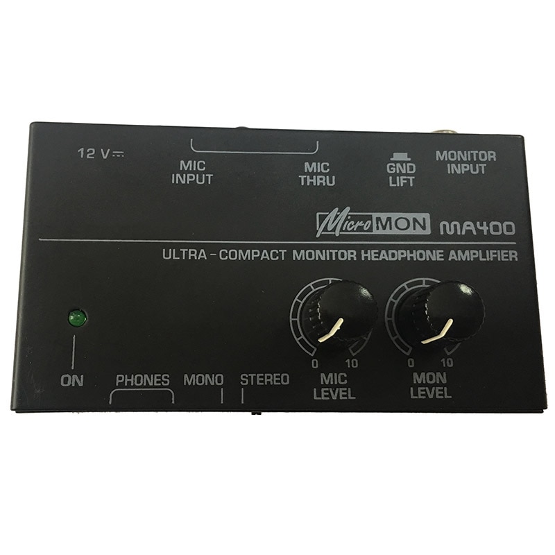 Ma400 Headphone Preamplifier Microphone Preamplifier Headphone Preamplifier Personal Monitor Mixer,Eu Plug
