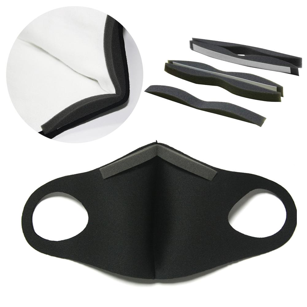 20Pcs Diy Zelfklevende Spons Neusbrug Pads Strip Voor Maskers Comfortabele Afdichting Neusbrug Pad Masker Accessoire