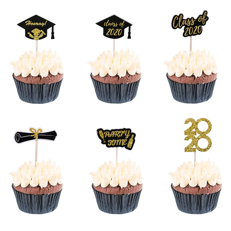 12/24 st examen doktorthatt muffinverktyg examen tårta topper tandpetare grattis examen leveranser