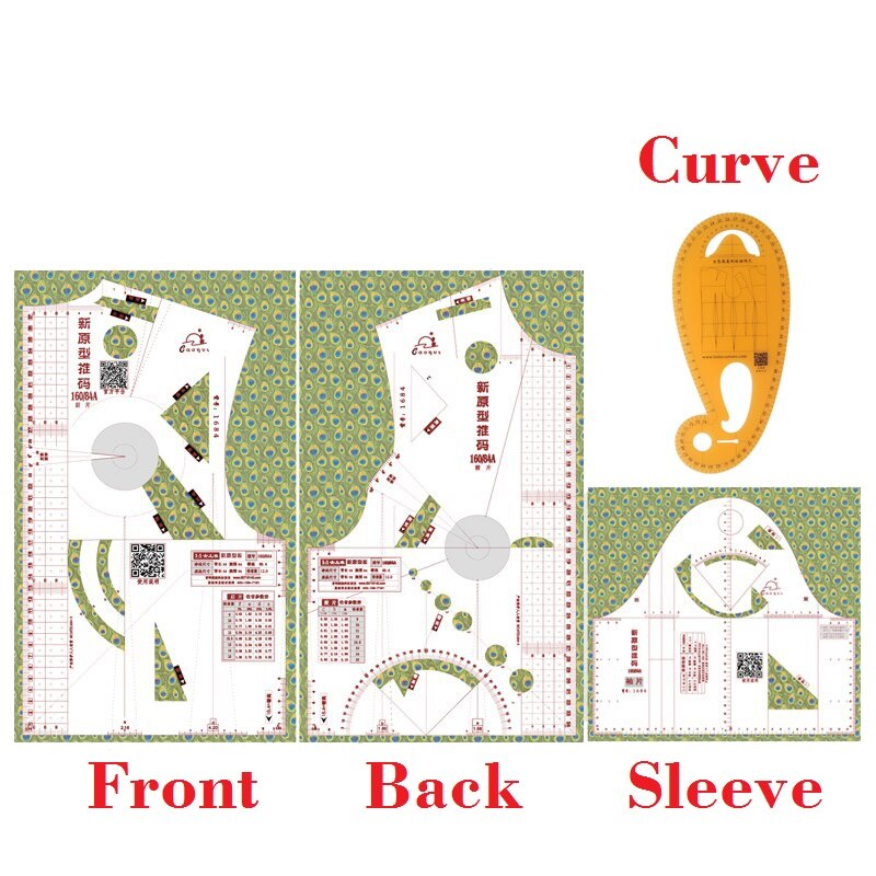 Règle de Couture de , pour la de Tissu, Modèle 1:1, Dessin de Vêtements, Templette de Prototype de Tailleur: A set add Curve