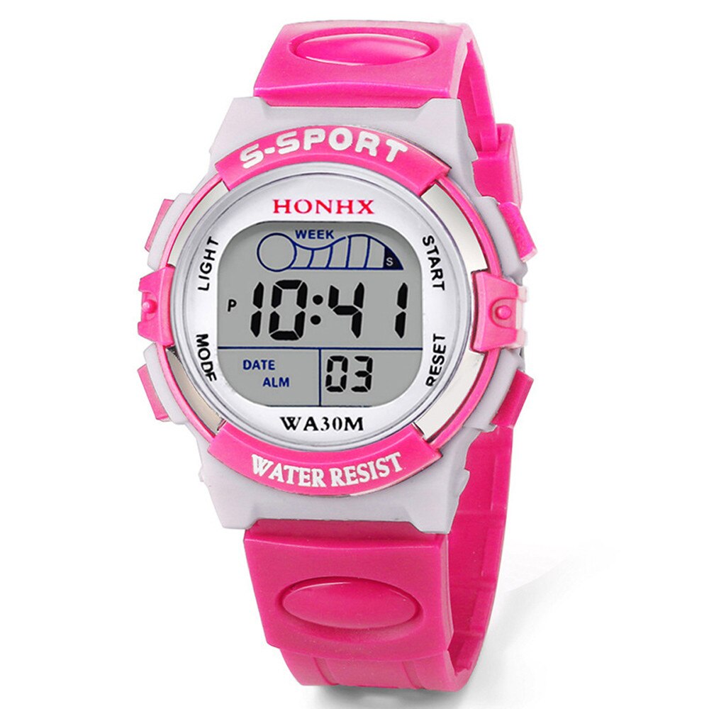 Kinderen Led Digitale Waterdicht Horloge Jongens Meisjes Sport Horloges Siliconen Rubber Horloge Kids Casual Horloge Cadeau # Cl: G