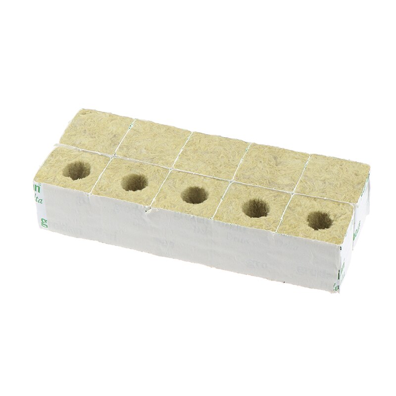 Media hydroponic odla soilless odling block komprimera bas stenull kuber plantering praktisk ventilerande trädgård 50 x 50 x 50mm