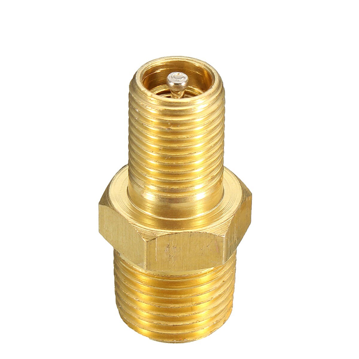 2 st mässing luft kompressor tank fylla ventil 1/8 '' npt förnicklad schrader
