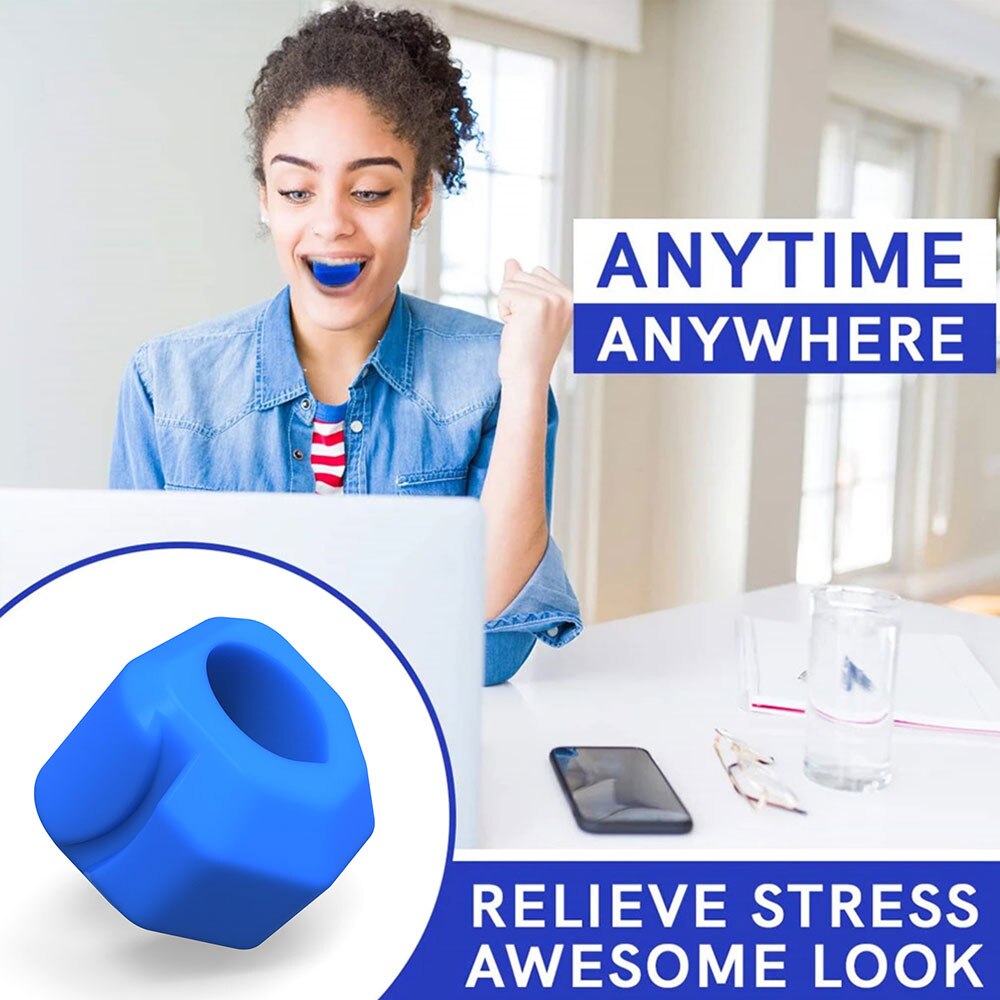 JawLine Exerciser Tone Your Face Facial Toner Anti-Wrinkle Facial Muscle Jaw Trainer Chews Device Face-lift Artifact Beauty