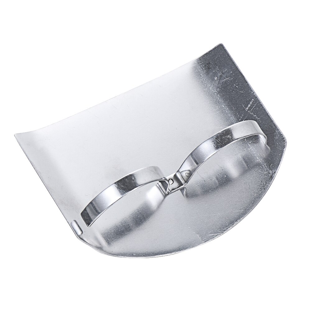 1pc Single/Double Finger Guards Hand Protector Fruit Vegetable Tool Kitchen Gadgets Safe Slice Protection Stainless Steel