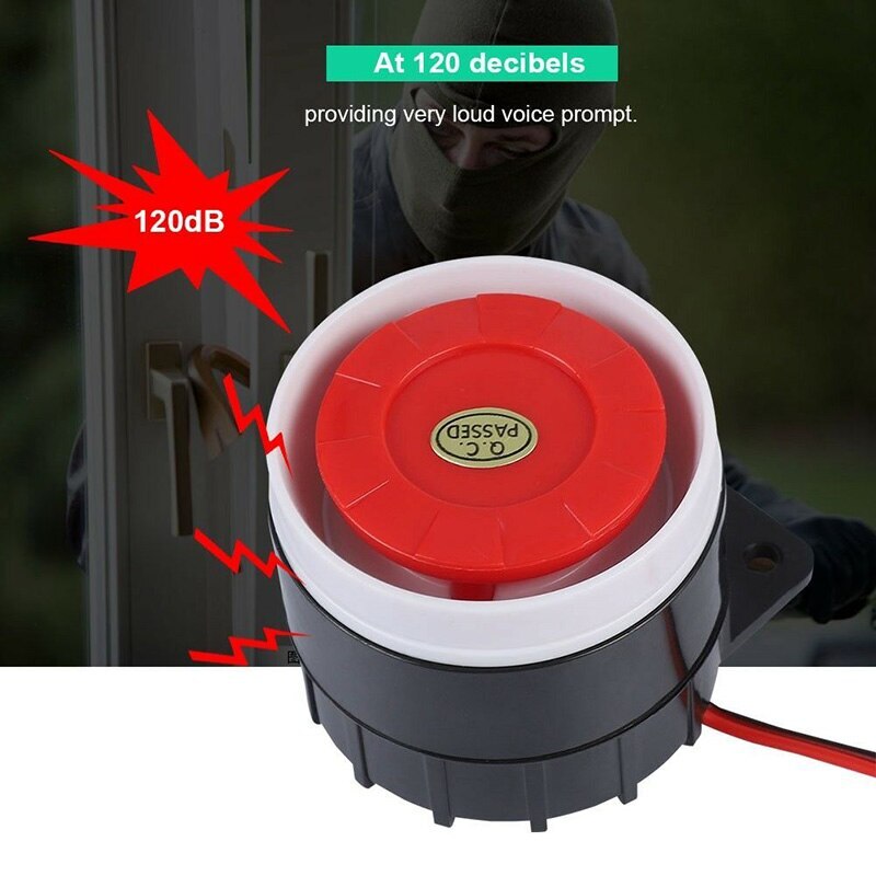 Mini Wired Car Horn Speaker Siren Home Security Sound Alarm System 110dB DC 12V