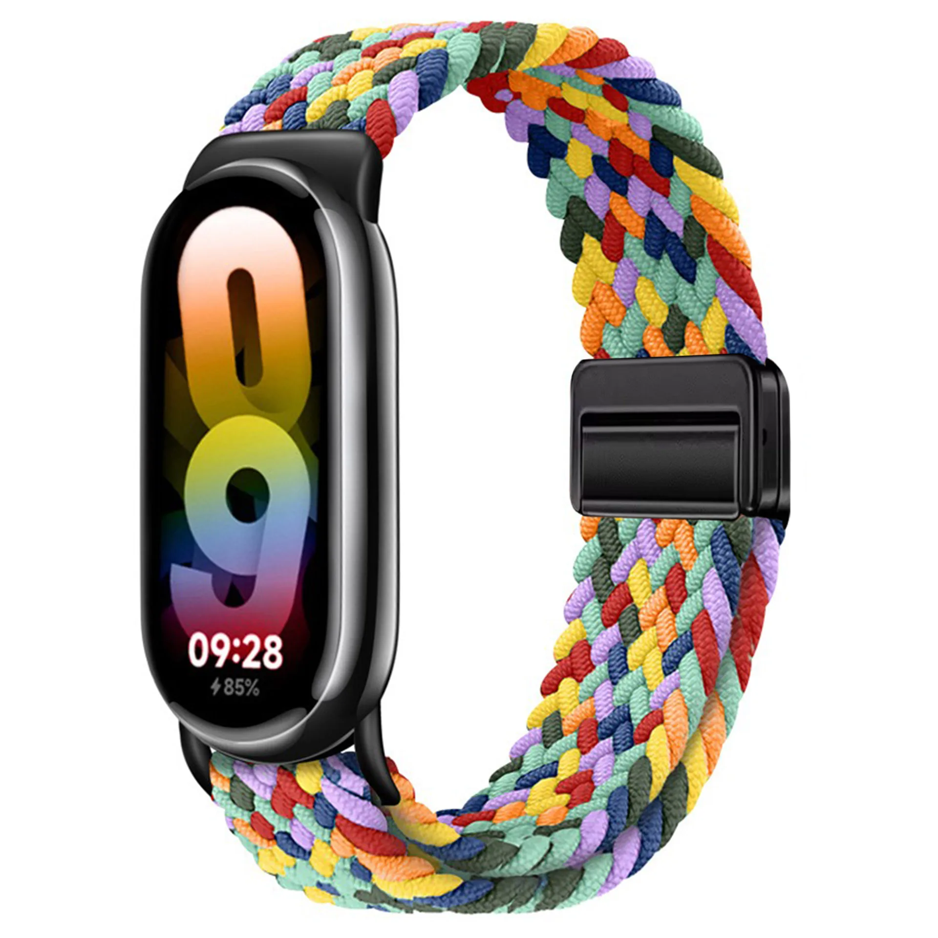 Nylon Strap for Xiaomi Mi Band 9/8 Breathable Sports Wristband Accessories for Mi Band 10 9 NFC Replace Watchband: Beige / 14mm