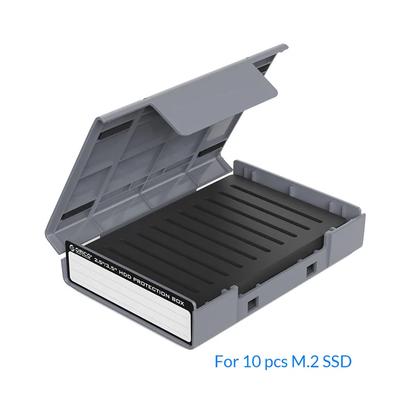 ORICO 3.5" Portable Hard Disk Protection Box Hard Drive External Storage Case with Moisture-proof and Shockproof Hard Drive Case: Lavender