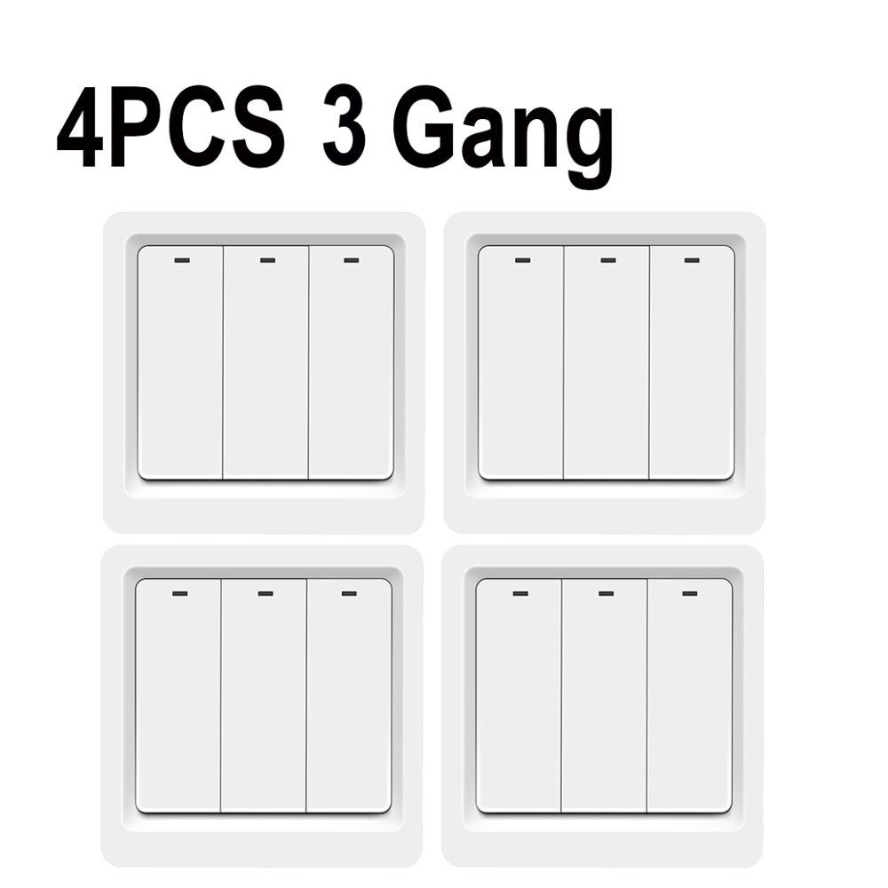 Smart Home Wifi Switch Touch Switch Voice Control Homekit Press Key For Led Lights Wall Switch Neutral Wire Needed 90-240V