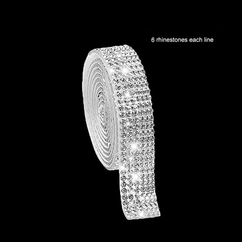 Autocolant autoadeziv cu strasuri de 1 yard, panglica cu cristale sclipitoare, autocolante pentru bijuterie de diamante pentru telefonul auto, pantofi diy, decorare haine: Latime 1.4cm
