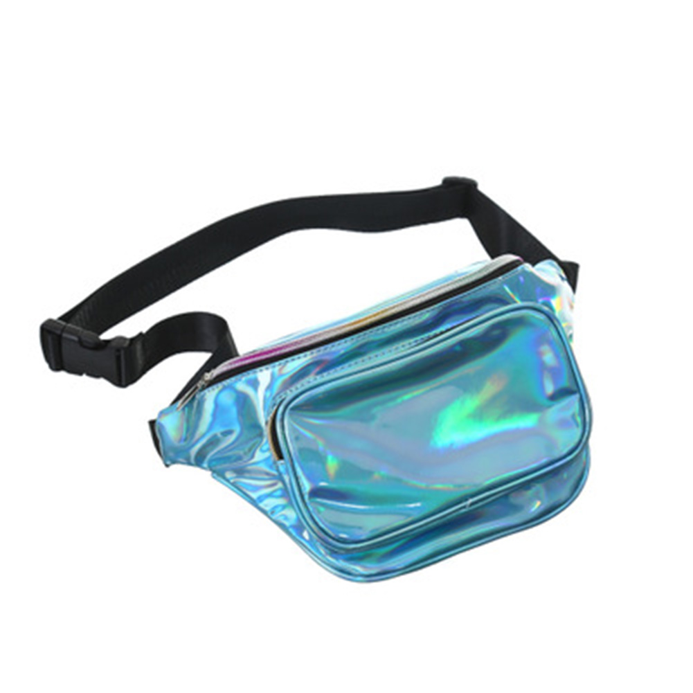 Sac de taille hologramme pour femmes, sac banane brillant, sac à bandoulière, sac à main de voyage meilleure WT
