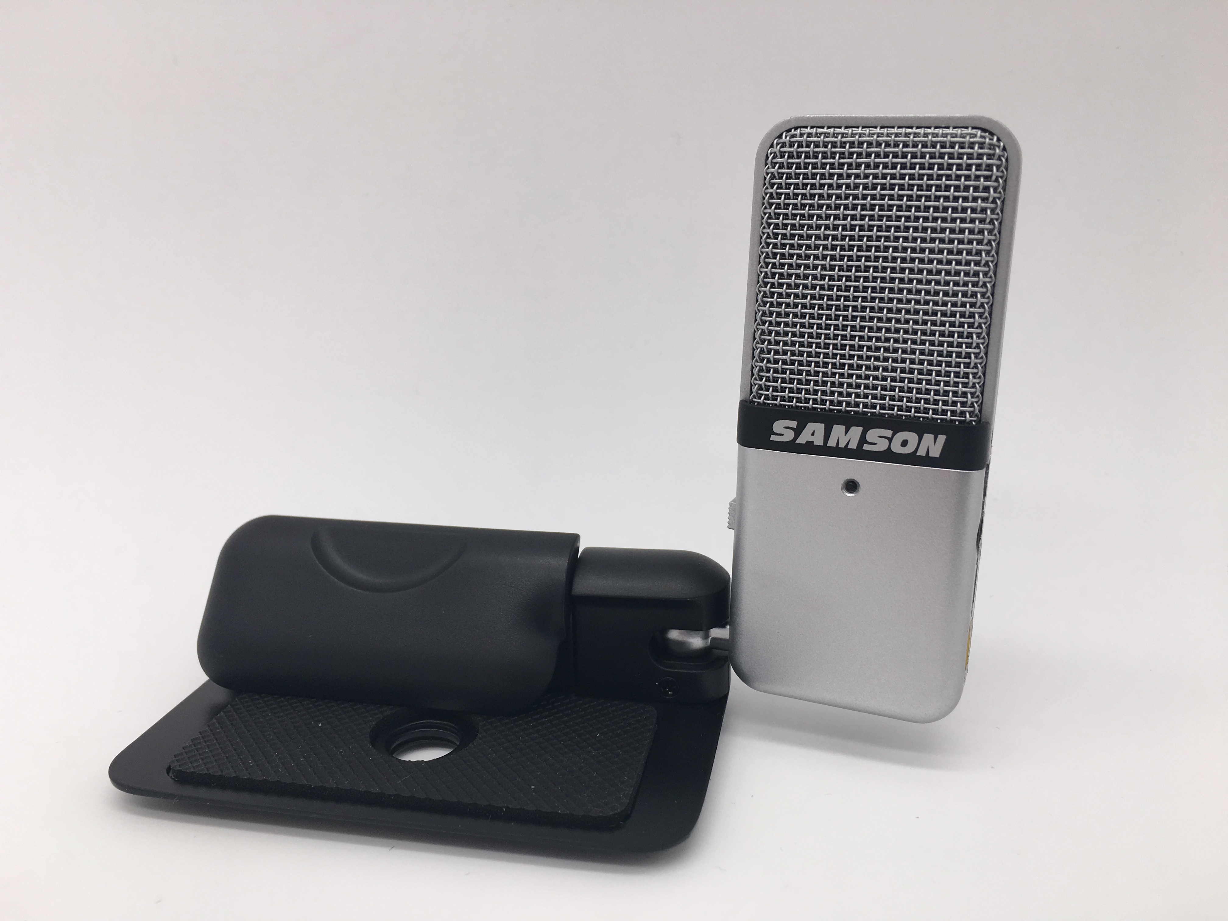 Originele samson go mic draagbare clip-type mini-opnamecondensatormicrofoon met usb-kabel, draagtas voor computeropnames