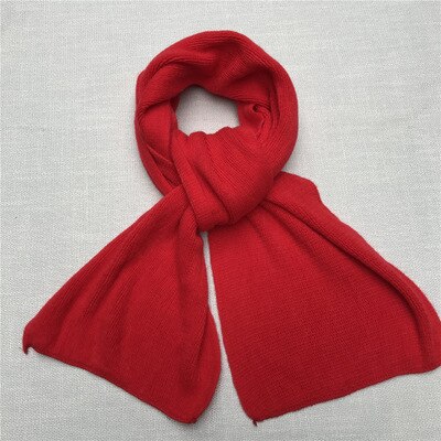 Écharpe en cachemire doux pour homme et femme, Style japonais, foulard au toucher, noir, bleu marine, classique, rouge, hiver: Color 7