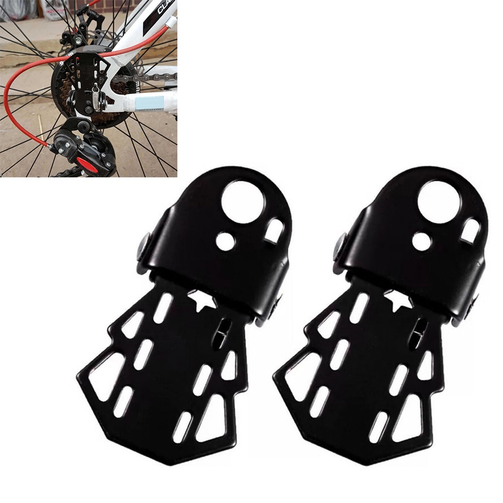 1 Pair Steel Mountain Bike Rear Foot Pedal Thicken Bicycle Rear Folding Pedals Rear Platform Foot Feet Rest Pedal Stand