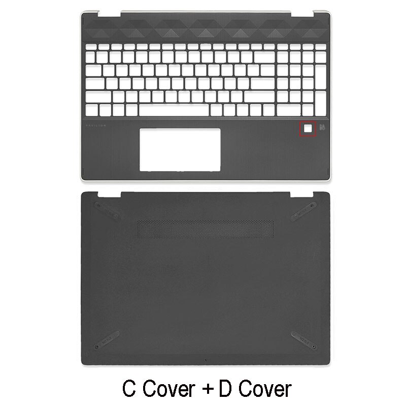 Laptop LCD Back Cover For HP Pavilion X360 15-DQ 15-dq TPN-W140 Palmrest Bottom Case Silver Gold L53034-001 L53036-001 15.6