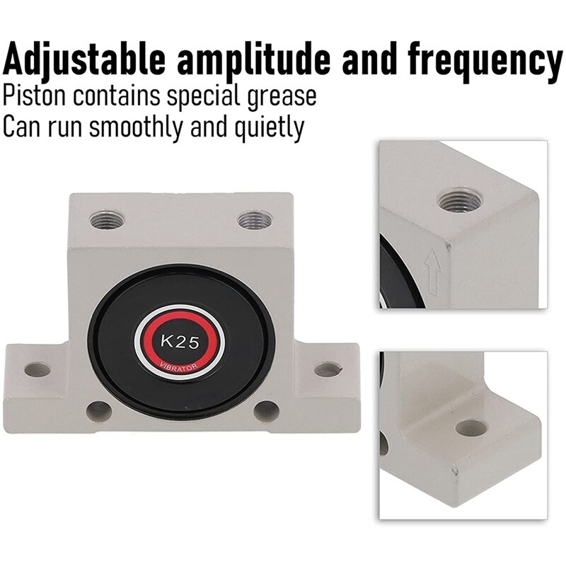 1/4 Pneumatische Turbine Vibrators Verstelbare Aluminium 245-4000N Pneumatische Vibrator Oscillator Bal Soort