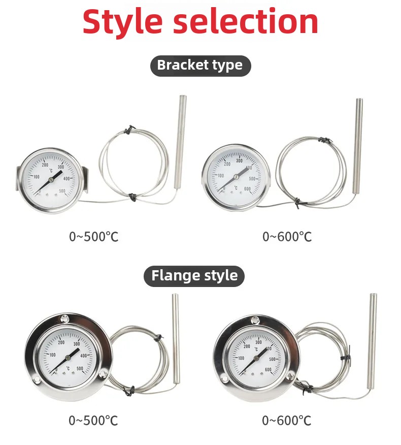 1Pc 150cm Oven Thermometer with Stainless Steel Probe (up To 600°C) Suitable for Kitchen Grill Oven Rust-proof and Durable