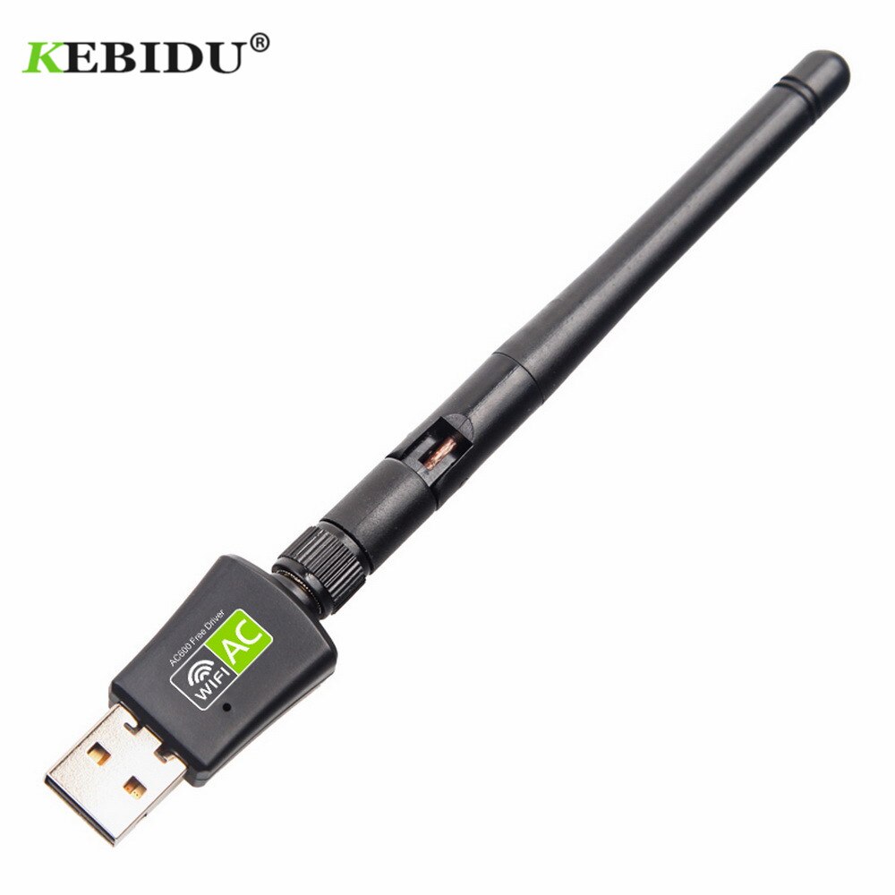 Kebidu autista libero 600Mbps 5/2. 4Ghz Schede di Rete Wifi Adattatore USB doppio gruppo musicale antenna LAN Dongle Wifi per vincita 7 8 10 RTL8811AU