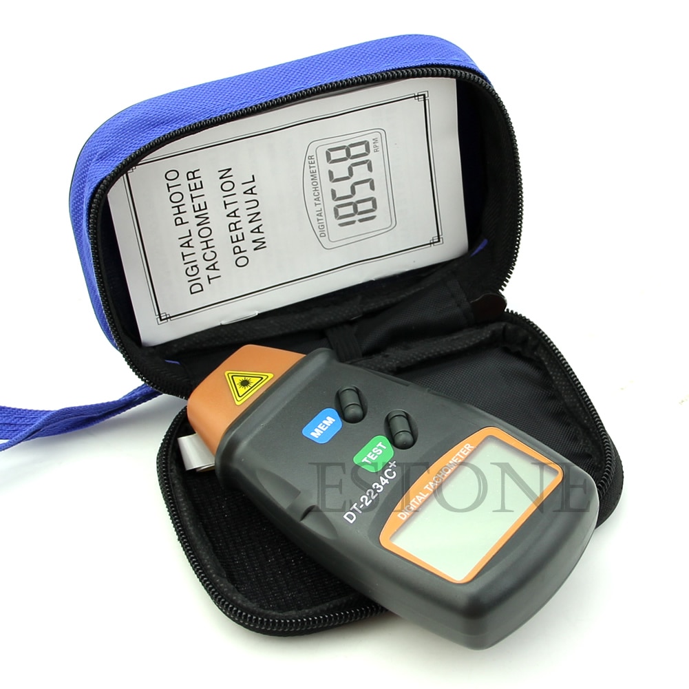 Digital Photo Tachometer Non Contact RPM Tach Tester RPM Motor