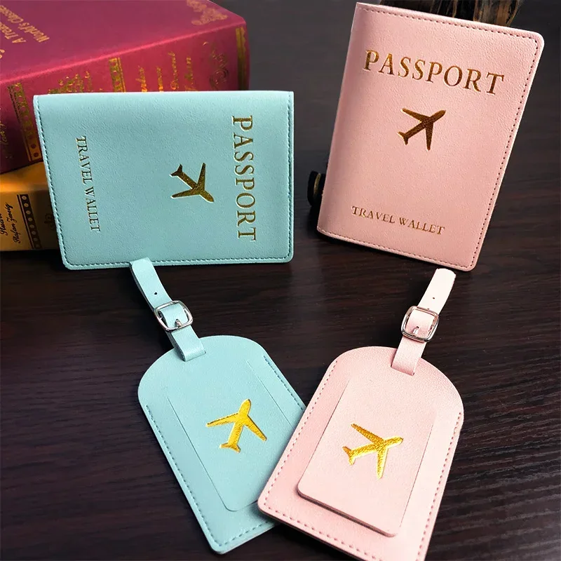 Reise Koffer Tasche Zubehör Leder Gepäck Stichworte Reisepass Abdeckung Ich würde Karte Adresse Name Halfter Etikett Gepäck Internat Tasche Stichworte