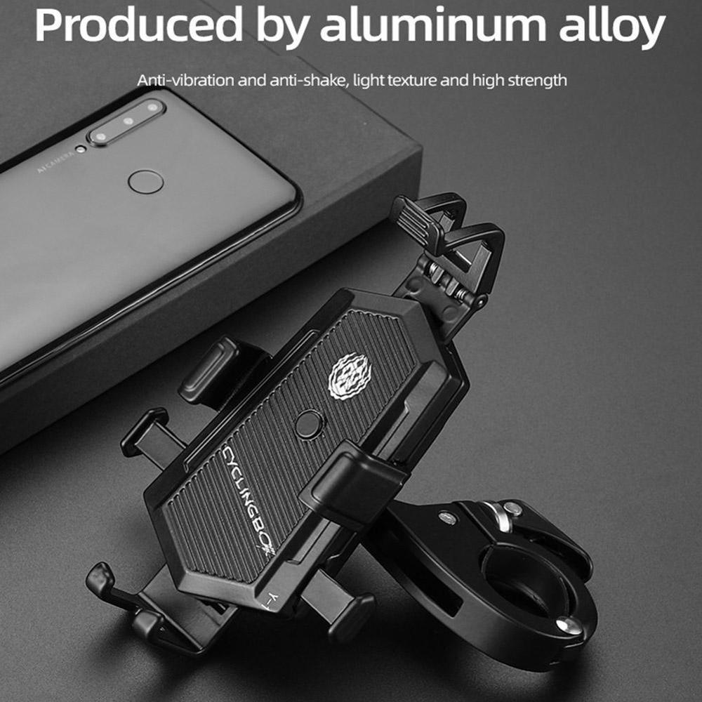 Mountainbike aluminiumslegering mobiltelefonholder el-telefon cykelholder motorcykel hol mobil navigation mobil  d3 a 9