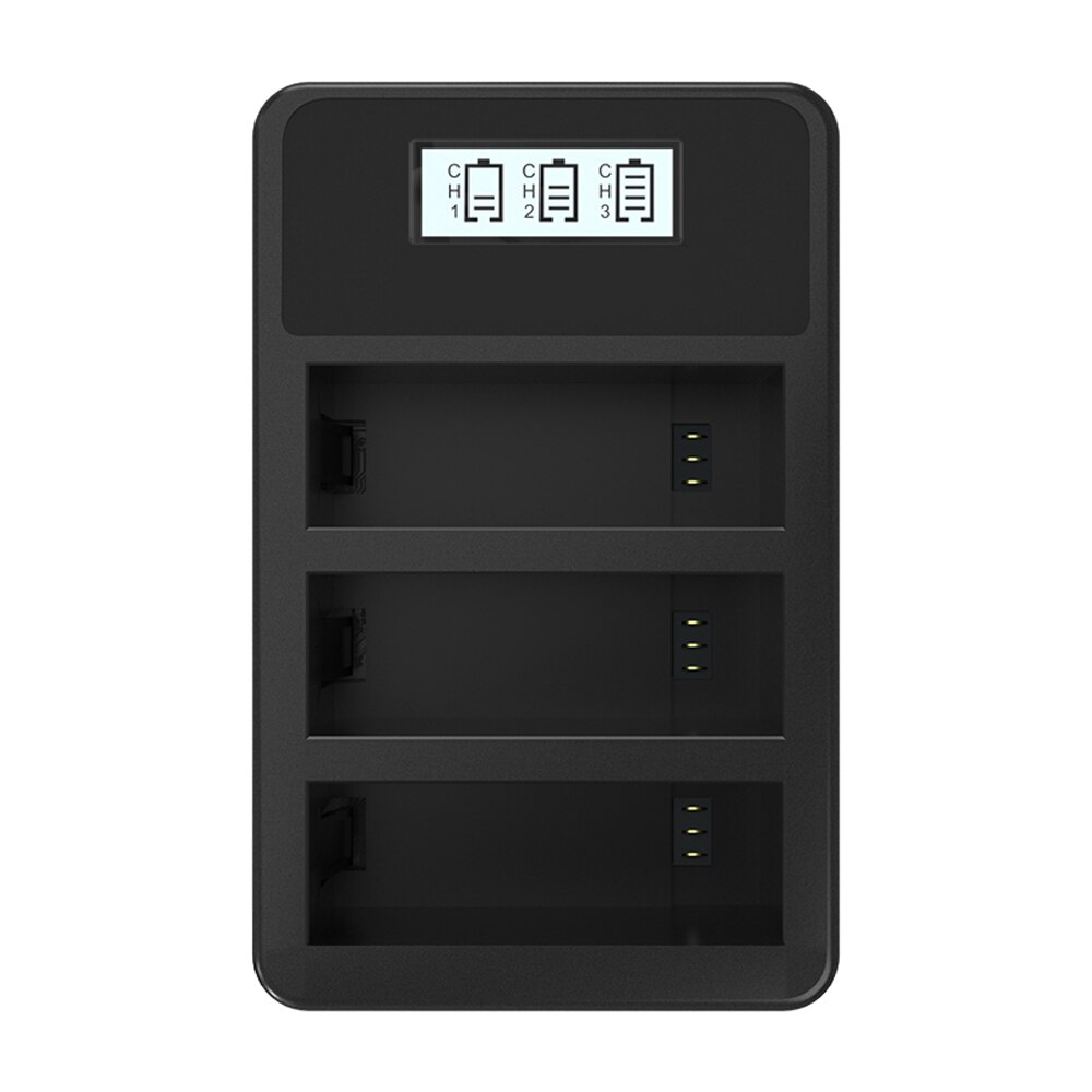 OSMO ACTION TYPE-C 3 in 1 LCD Smart Charger Kit + 3pcs1200mAh Batteria al litio per DJI Osmo Accessori Macchina Fotografica di Azione: D Package
