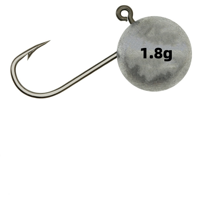 Mini anzuelo de pesca con cabeza de anzuelo de plomo, cuerpo de anzuelo plano, cosas pequeñas, anzuelo de fuerte penetración fundido a presión, lote de 10 piezas en oferta: 10 / Blanco