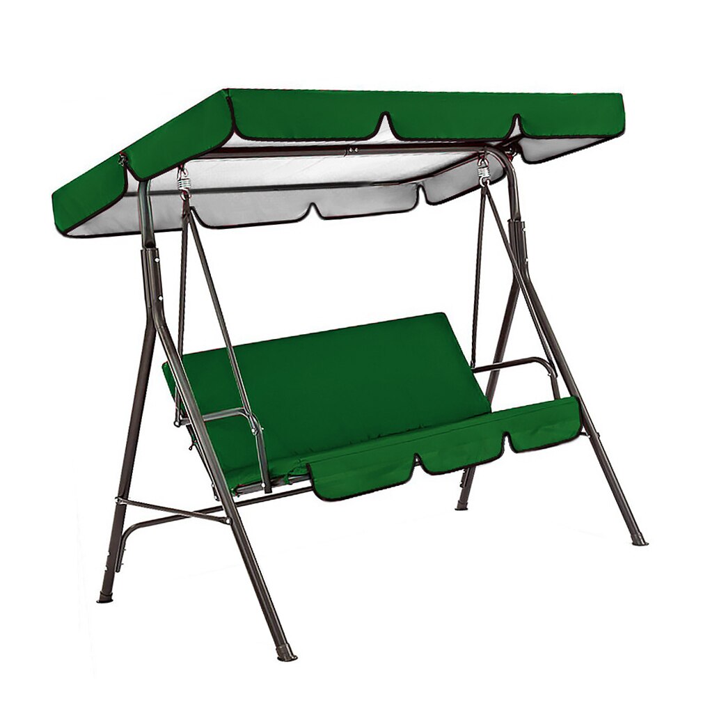Garden Swing Canopy Top Cover Waterproof Outdoor Swing Chair Hammock Canopy Roof Canopy Replacement Swing Chair Awning: Army Green